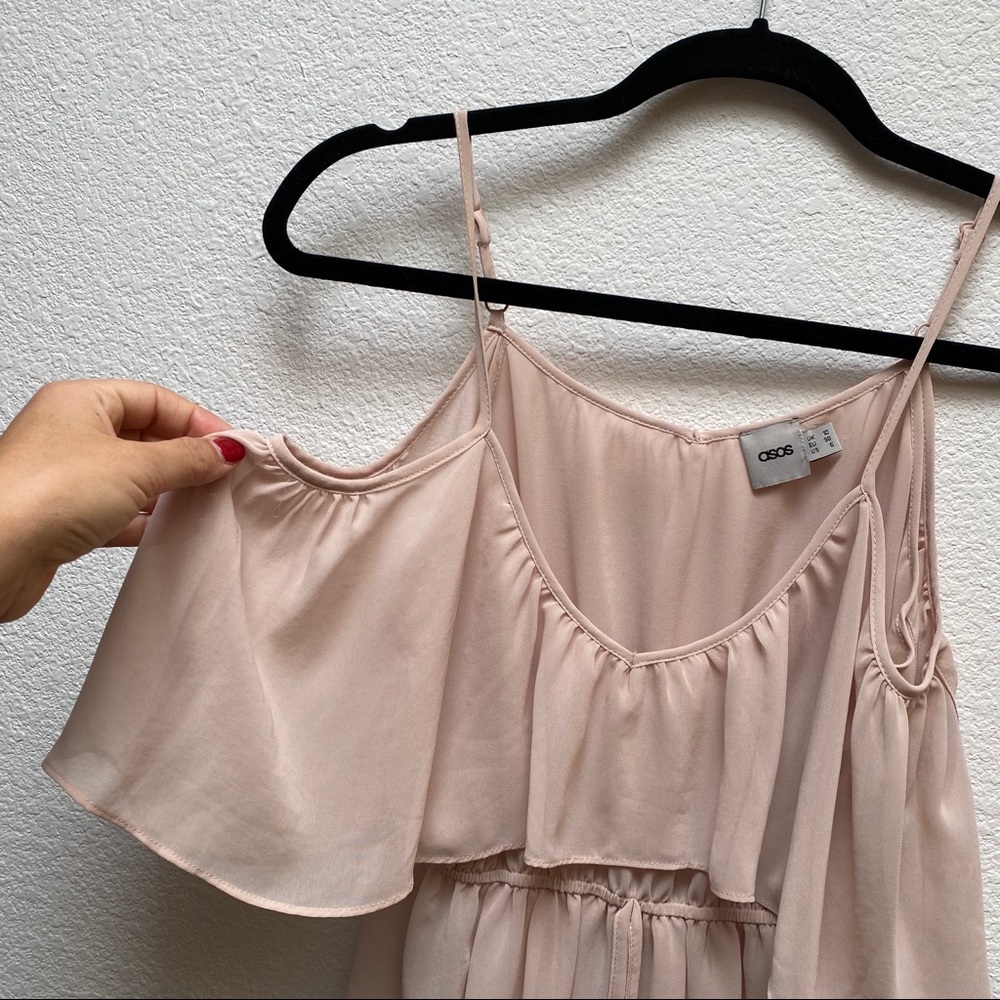 ASOS Cold Shoulder Tank Size 6, sheer